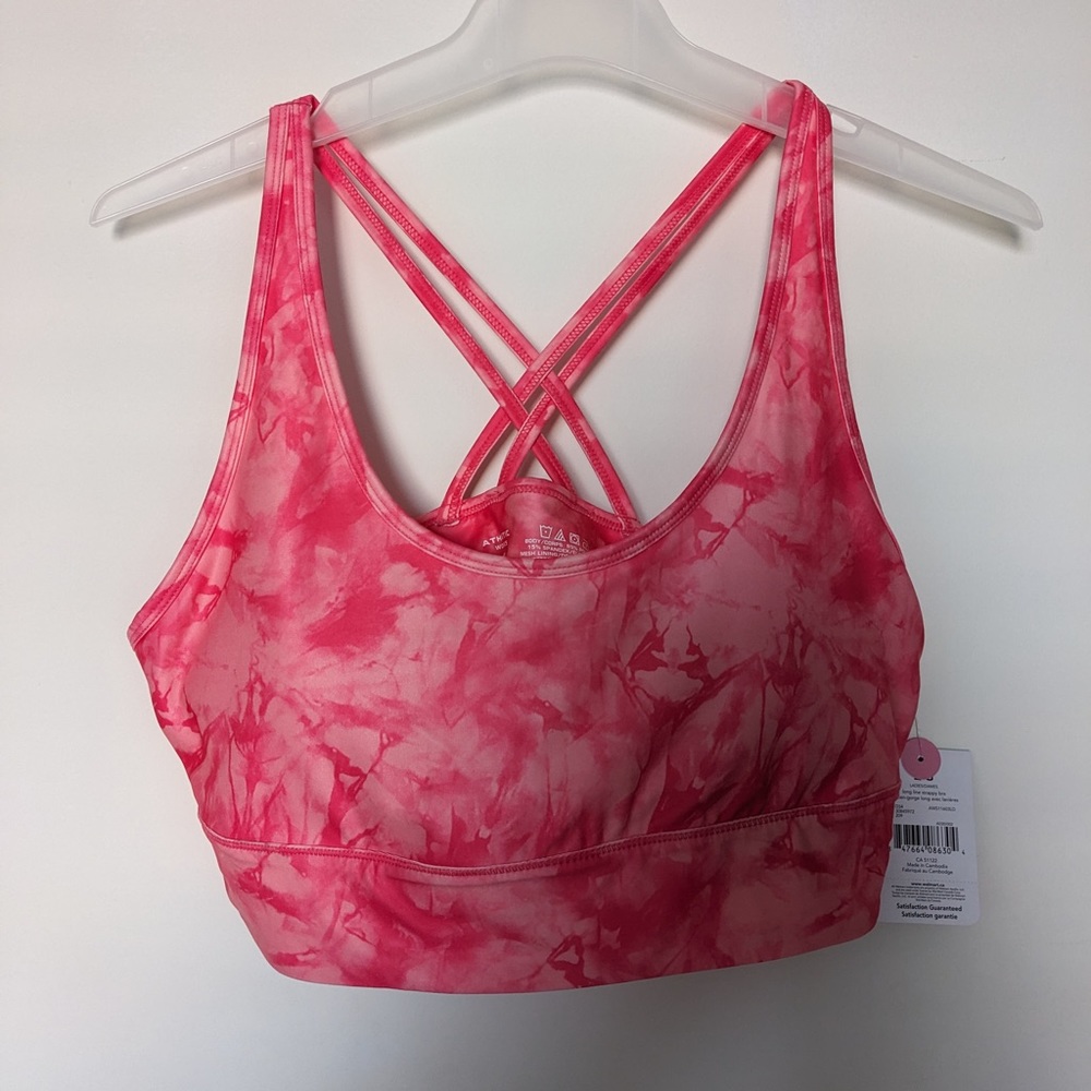 Pink sports bras size large